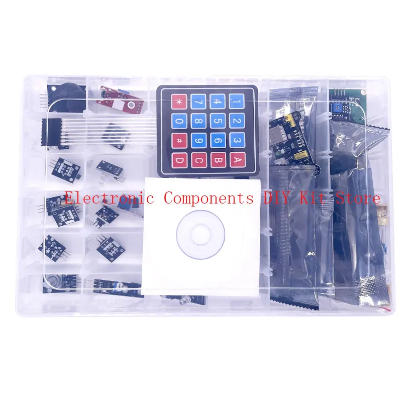 Upgraded 37 in 1 Sensor Modules Kit with Tutorial Compatible with IDE  R3 MEGA Nano DIY Electronic Kit