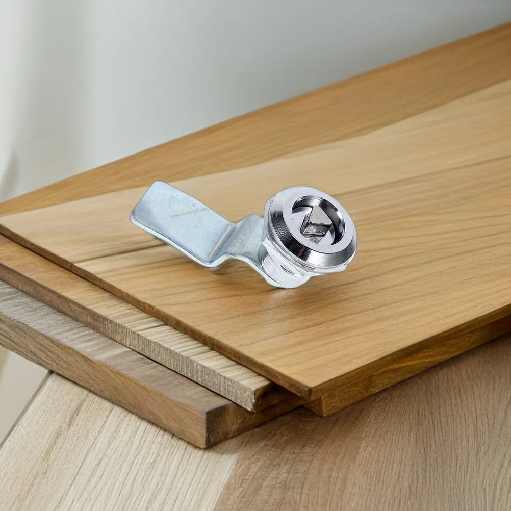 4 قطعة قفل كامة مثلث من سبائك الزنك للخزائن، تصميم جمالي سهل التركيب لقفل درج مجمع المكتب المنزلي #2