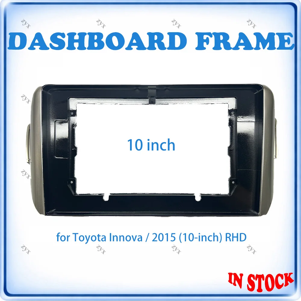 

Рамка для автомагнитолы Toyota Innova 2015, 10 дюймов, RHD, панель стереосистемы, проводка, кабель питания