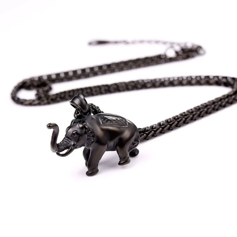 Stainless Steel Elephant Pendant Necklace for Men Women Cute Gift Unique Design Trendy Necklace Accessaries Birthday Gifts