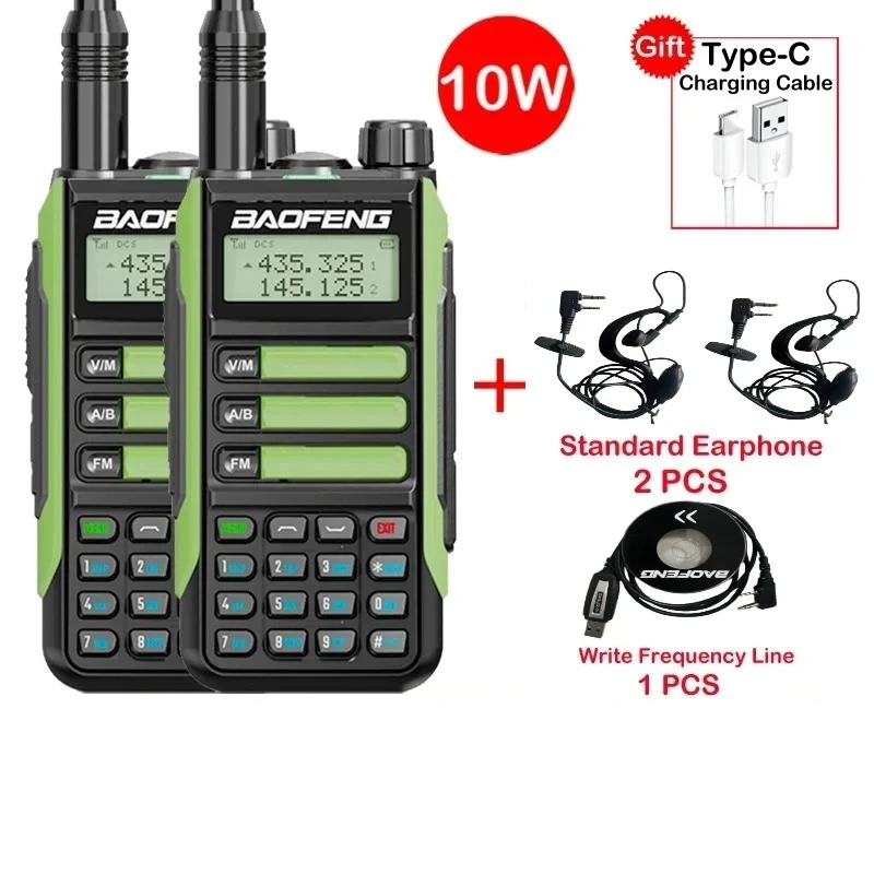 

BaoFeng 2PCS NEW UV 16 Max V2 High Power Upgraded Of UV9R UV5R Walkie Talkie IP68 Waterproof 50KM Long Range Dual Band Ham Radio