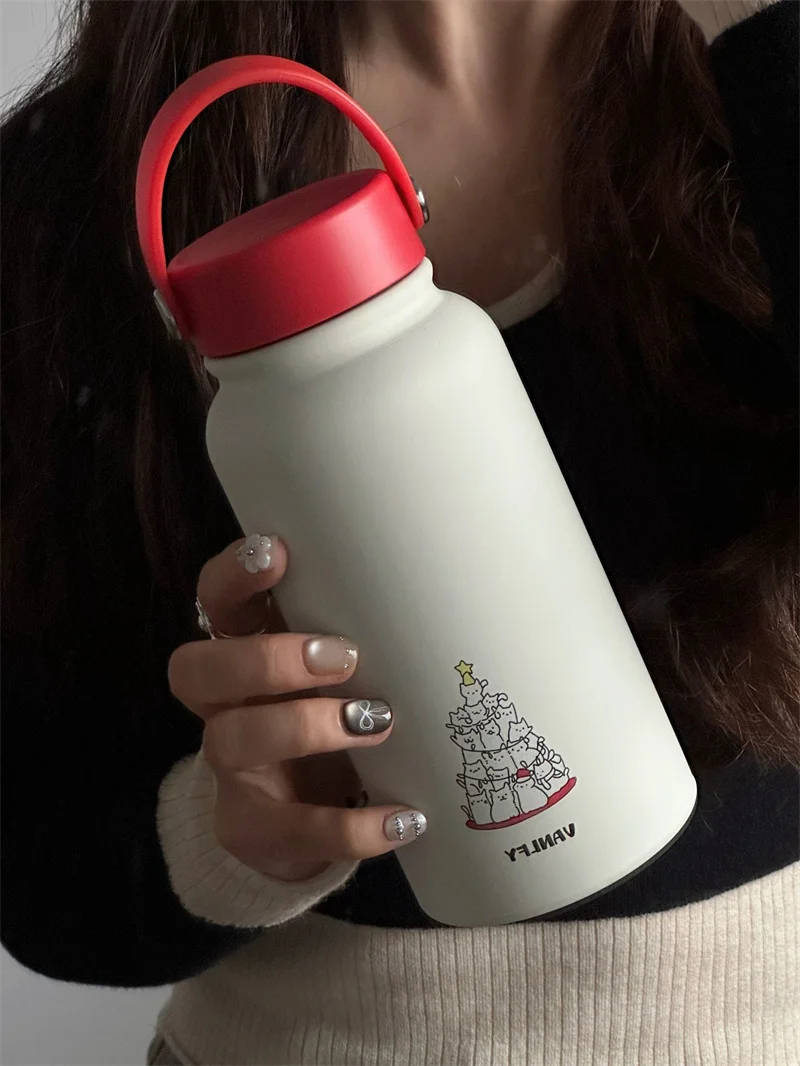 New Year Gift for Girls Dog Pattern Stainl Steel 36 Large Capaci Insulated Water Cup for Office Use Portable Beverage Cup