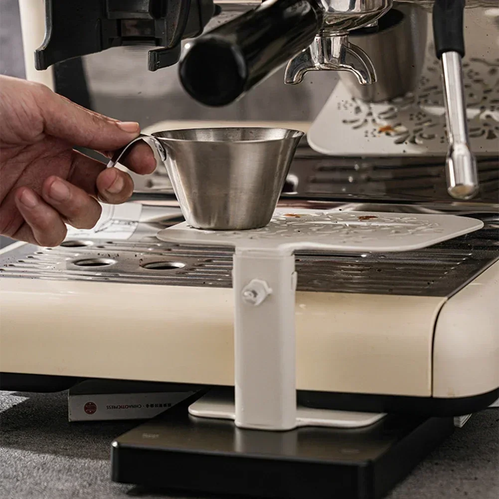 Coffee Weighing Rack Adjustable Stainless Steel Stand Barista Tool For Espresso Machine Suitable For Coffee Shop Home Bar