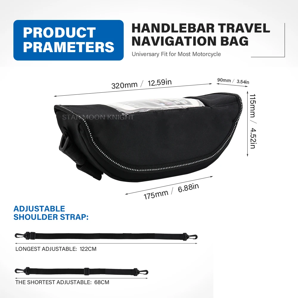 For YAMAHA TRACER 700 900 TRACER 7 9 GT TRACER 155 Motorcycle Accessories Waterproof Bag Storage Handlebar bag Travel Tool bag