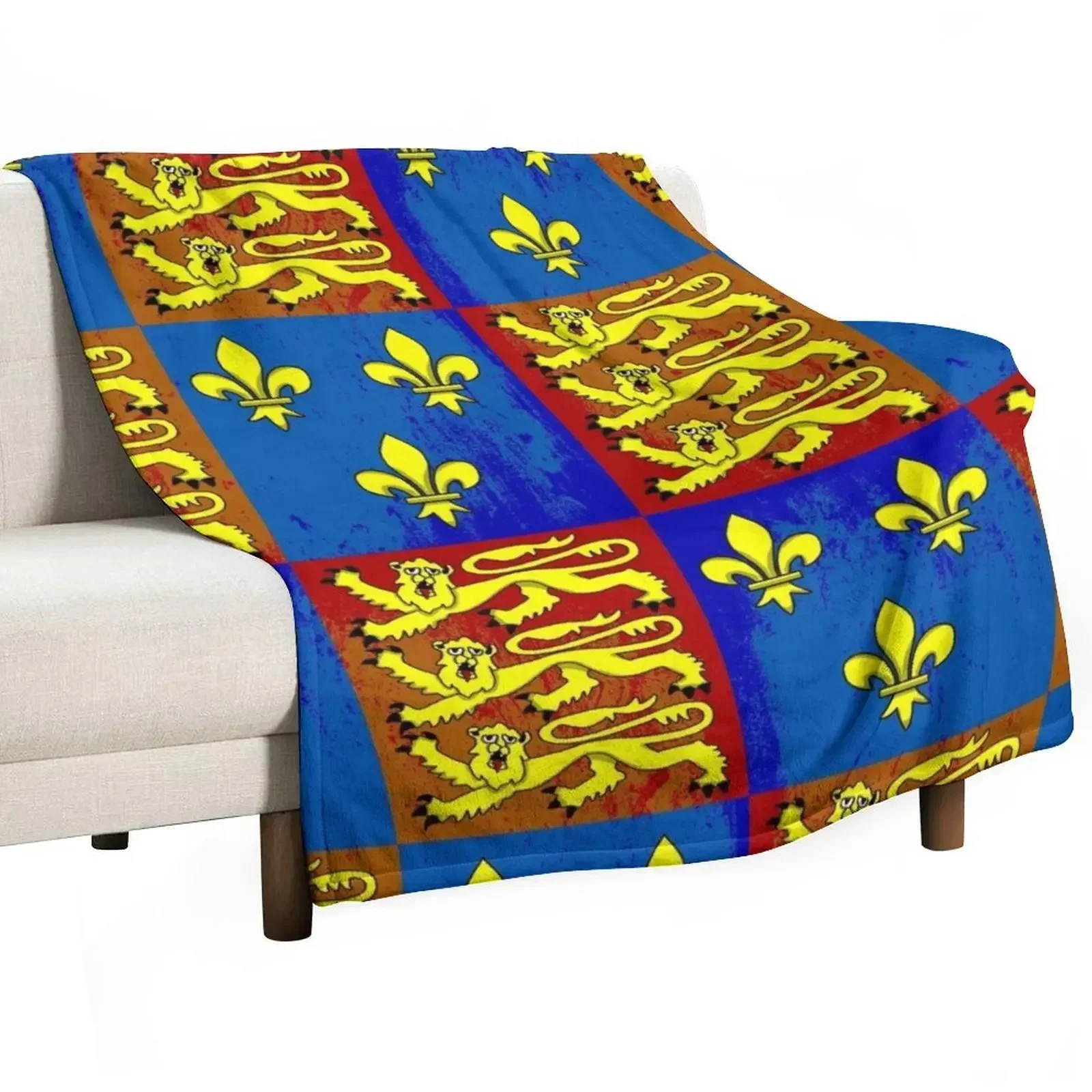 

Henry the fifth worn coat of arms Throw Blanket Stuffeds bed plaid Multi-Purpose Blankets