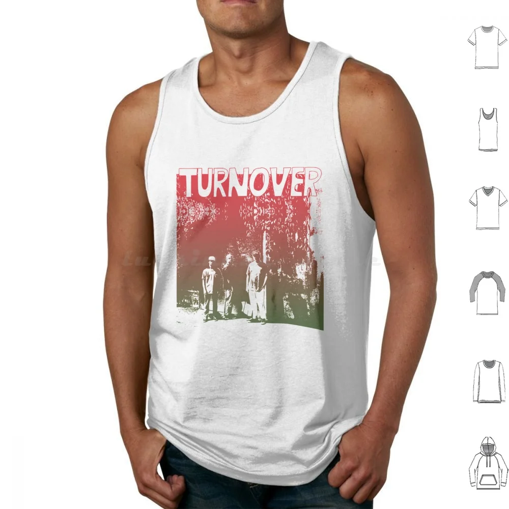 Turnover Band Gradient Tank Tops Vest Sleeveless Turnover Indie Dream Pop Emo Dream Pop Indie Pop Peripheral Vision Good