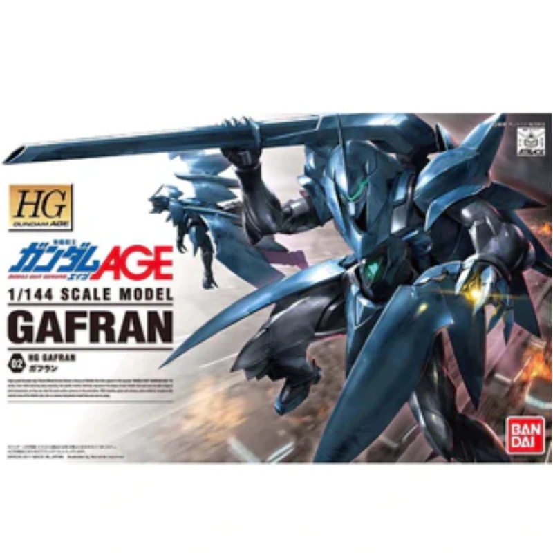 

Original by Bandai 1/144 HG AGE 02 Gaflan Decorations Ornaments studio Mecha figure Action doll Trendy toys Assembly model