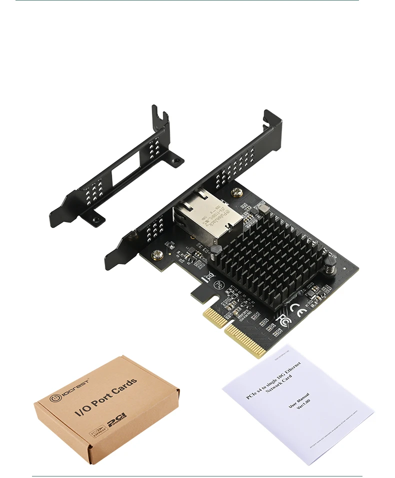 Imagem -06 - Iocrest-interface Ethernet Placa de Rede Lan com Fio 1g 2.5g 5g Lan Win10 10gbps Aqc113 Pcie para Porta Única Rj45 Aqc113