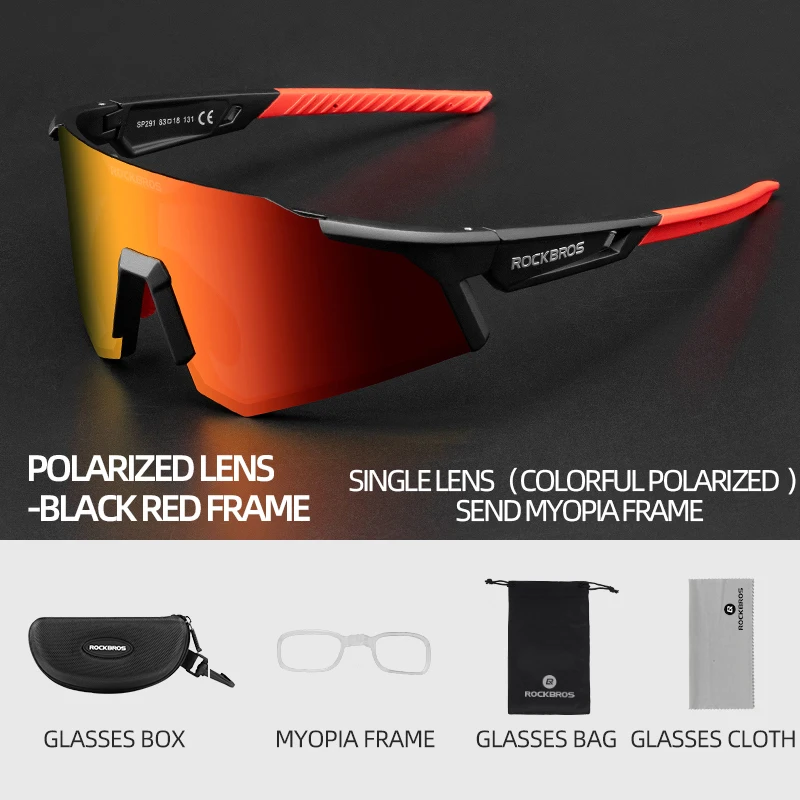 ROCKBROS Fahrradbrille UV400 Schutz Fahrrad Sonnenbrille Photochrome Polarisierte Linse Brillen Brille MTB Rennrad Brille 3