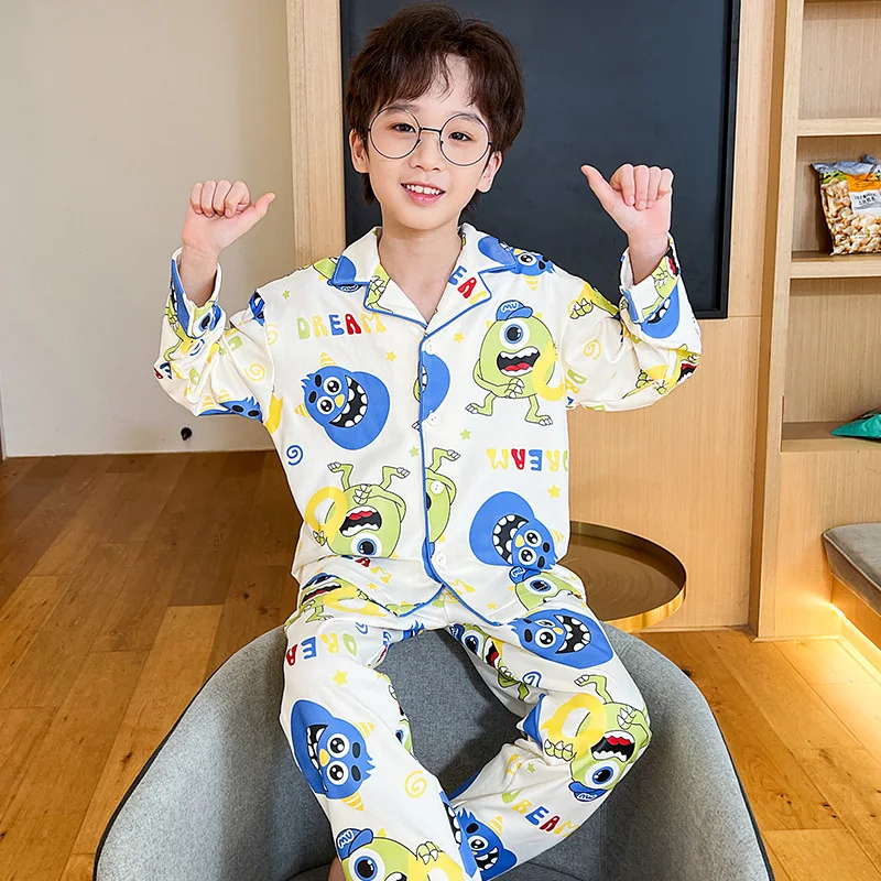 Pochacco Sanrio Children Pajama Sets Kawaii Cartoon Print Kids Nightwear Set Comfortable Suitable Soft Indoor Clothes Autumn