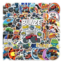 50PC Blaze Monster Machines cartoon Stickers DIY Mobile Phone Laptop Luggage Skateboard Graffiti Stickers Children's Gift Toy