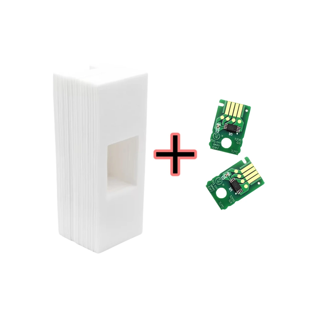 

MC-30 MC30 Накладка на резервуар для отработанных чернил + чип 2 шт. для Canon TX-5200 5300 5400 520 521 540 541 541S 560 561 561S Губка для коробки обслуживания