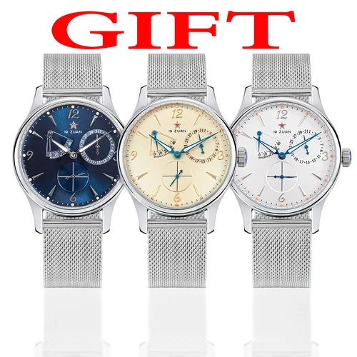 Imagen 2 del producto 1963 Reloj piloto de 40 mm para hombres Relojes de pulsera mecánicos automáticos Cristal de zafiro Waterpoorf Retro con movimiento Seagull ST1780 Nuevo