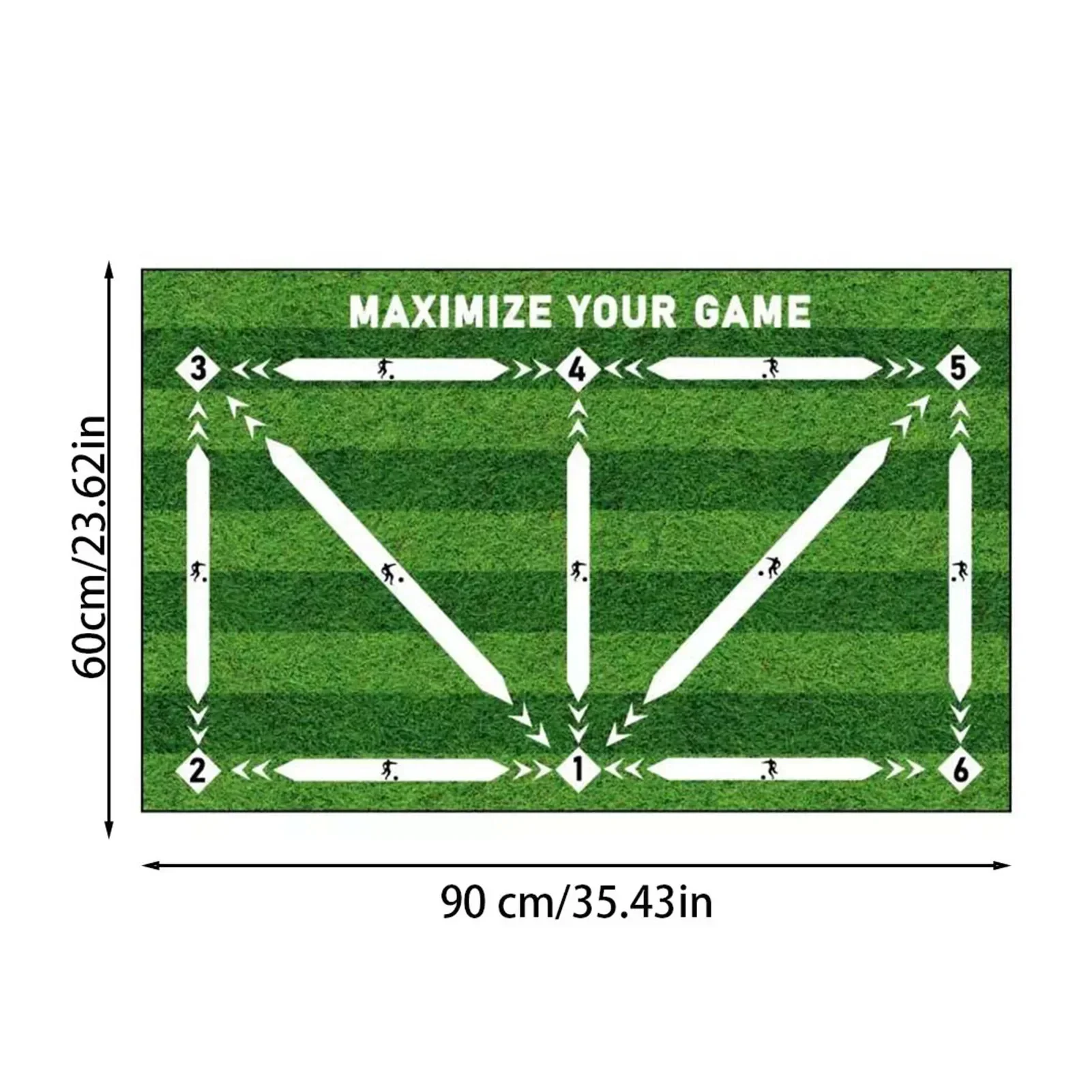 Football Footstep Training Foldable Mat Antislip Home Outdoor Kitchen Rug Hallway Bathroom Porch Floor Mats Carpet Entrance Door