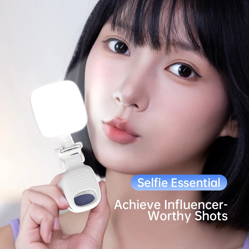3-режимный регулируемый новый портативный светодиодный заполняющий светильник для селфи, перезаряжаемый яркий зажим для телефона, ноутбука, планшета, встречи, макияжа