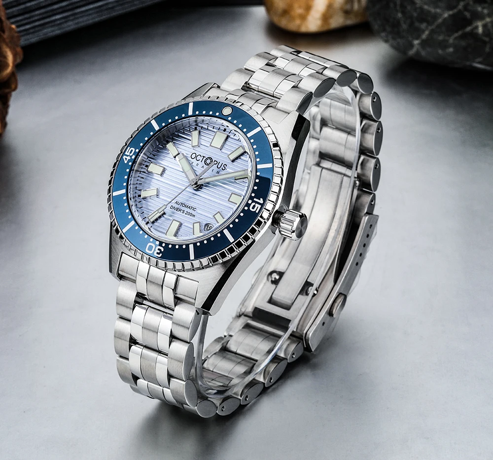 

Octopus Kraken 39MM Men's Fashion Automatic Mechanical Wristwatch OCT0018 NH35A Sapphire Crystal Stainless Steel Luminous Hands
