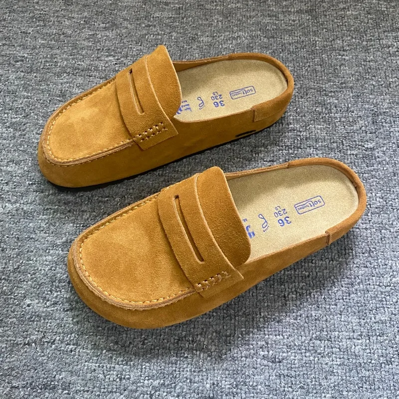 Modische Halbschuhe aus Rindsleder mit Zehenkappe, dicksohlig, bequem, atmungsaktiv, Retro-Look, lässig, für Herren – Detail 17