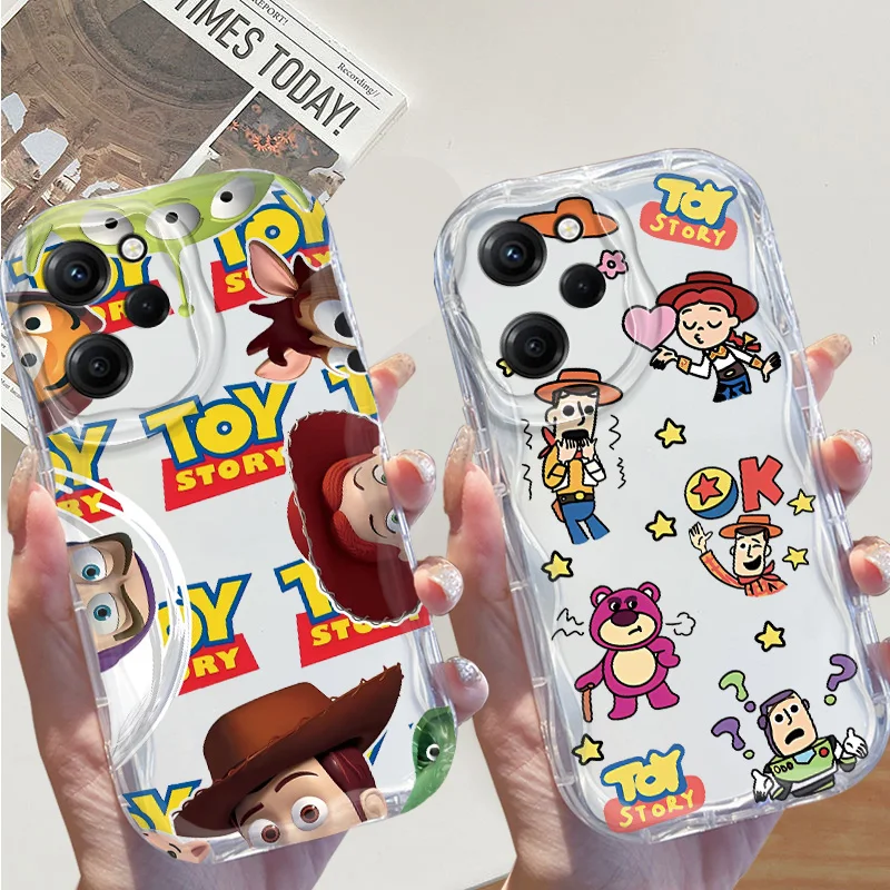 Toy Story Mania Cream Phone Case For Xiaomi Redmi A1 2 3 9 10 12 13 i A AT C T X K30 40 50 S Pro Funda Shell Soft Cover Capa