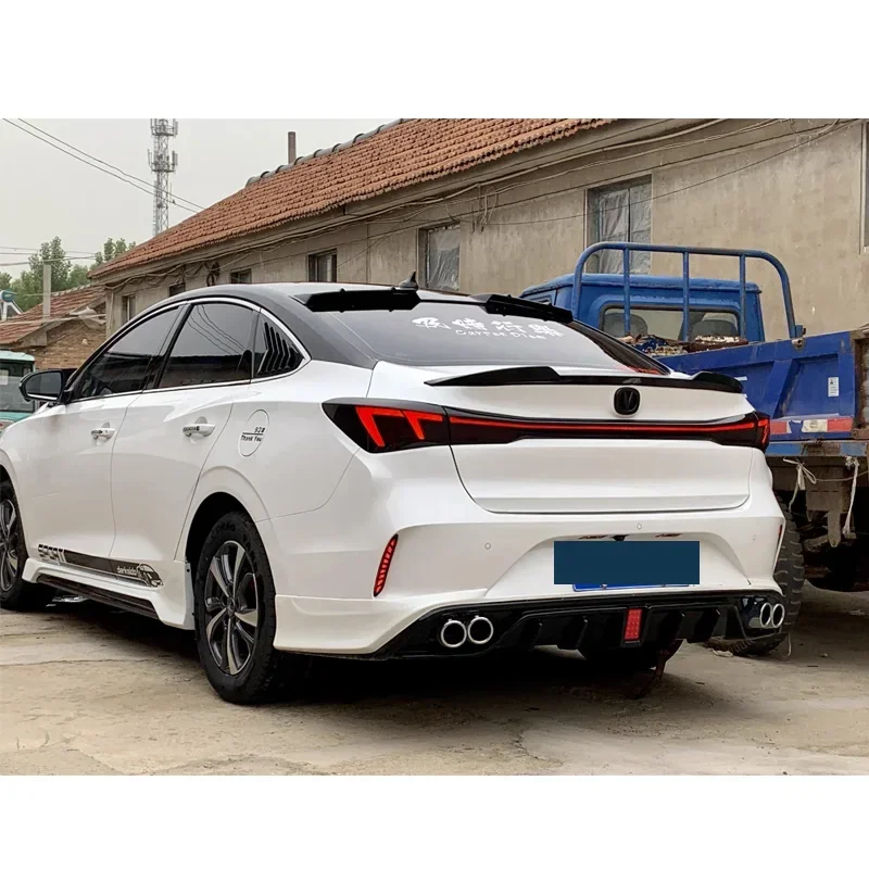 Black Spoiler for Changan EADO Plus Tail Fin 2020 to 2023 Car Rear Wing Accessories Transform the Style Lightweight