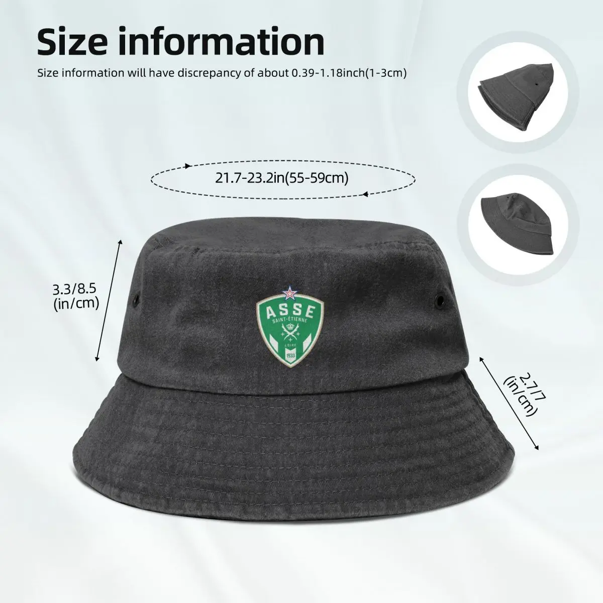 ASSE - Saint Etienne Bucket Hat Fashion Beach Mountaineering Women\'s Beach Outlet Men\'s