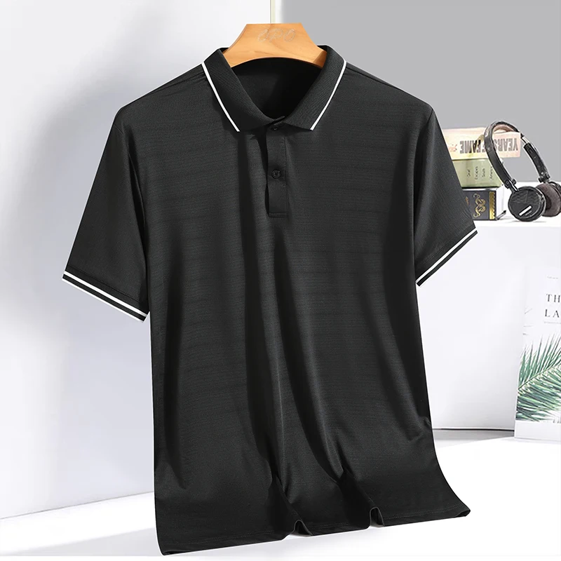 Fashion Lapel Button Spliced Loose Korean T-Shirt Men's Clothing 2024 Summer New Oversized Casual Pullovers All-match Tee Shirt