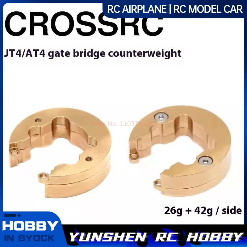 Crossrc Climbing Vehicle At4 Jt4 At6 Nt4 Nt6 Universal 9740097 Door Bridge Wheel Edge Brass Counterweight