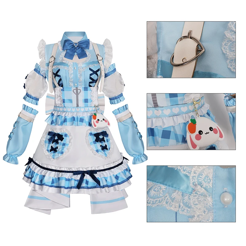 حلم بانج! حفلة فرقة الفتيات! أزياء كوراتا ماشيرو التأثيرية فستان لوليتا الحلو للنساء زي خادمة للهالوين كرنفال