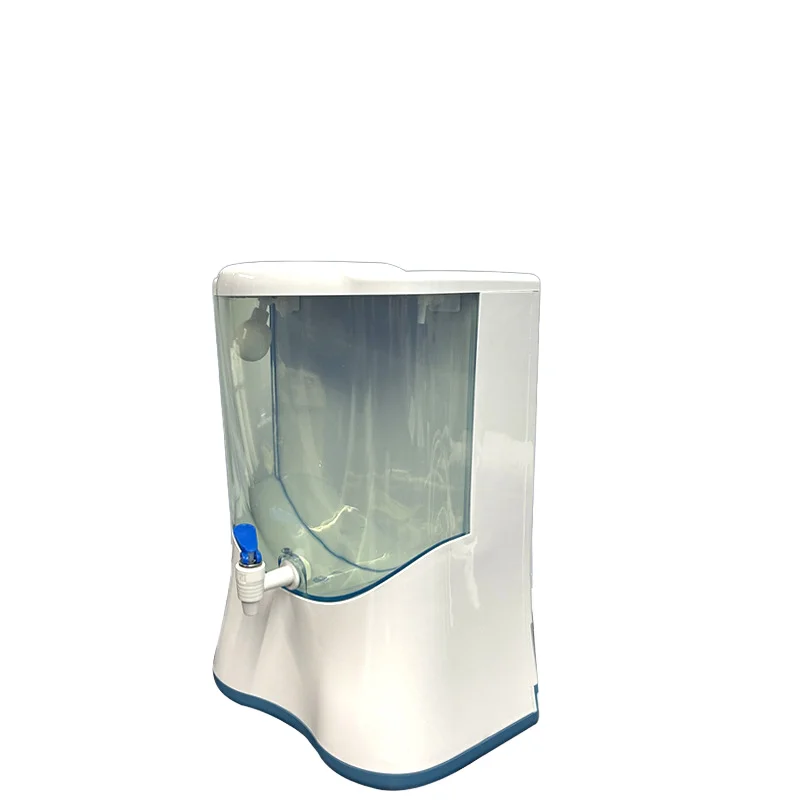 

Настольный самоочищающийся водоочиститель с 6-ступенчатой фильтрацией озона, производительностью 0,3 л/мин, работающий от батареек, экологичный, из пластика.