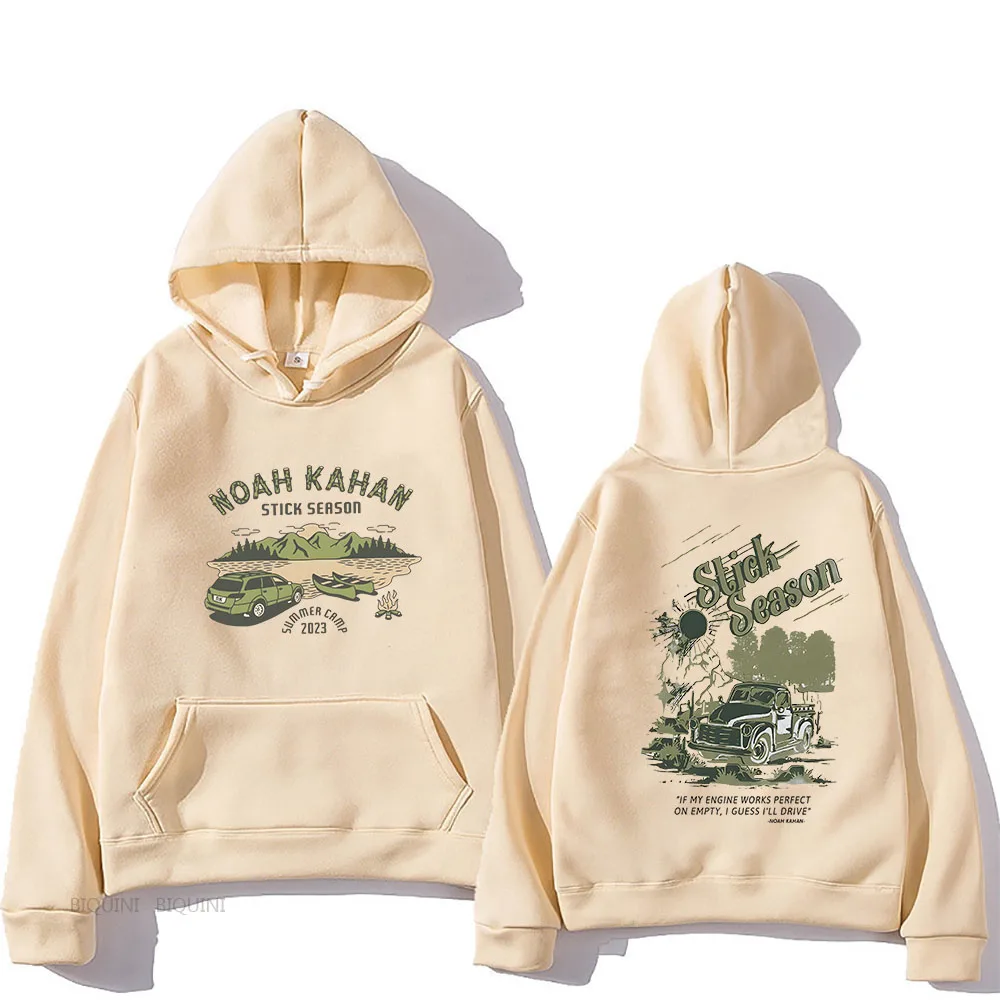 Noahh Kahann Stick Season Hoodies Men Fashion Y2k Vintage Sweatshirts Long Sleeve Clothes Male/Female Streetwear Simple Painting