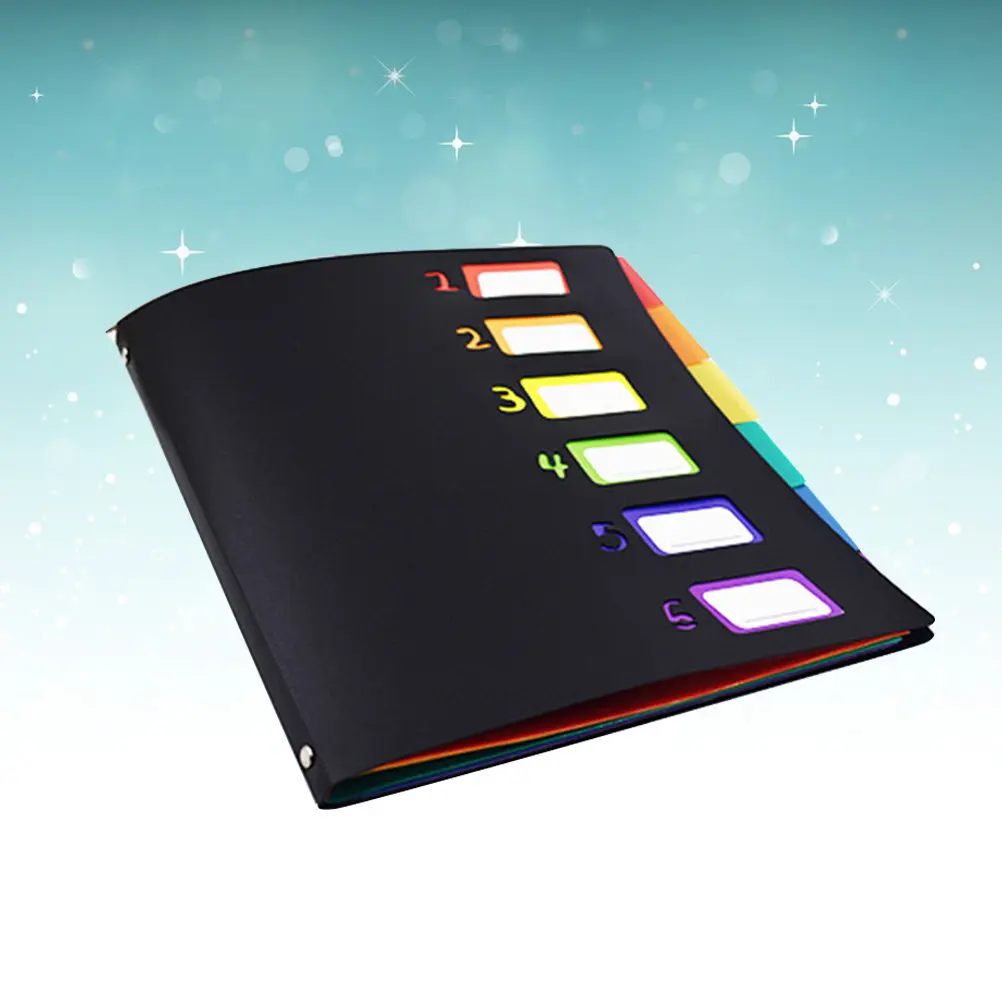 

1Pcs File Folder A4 Plastic Rainbow Color Expanding Accordion Folder Document Organizer Paper Storage Office School Travel