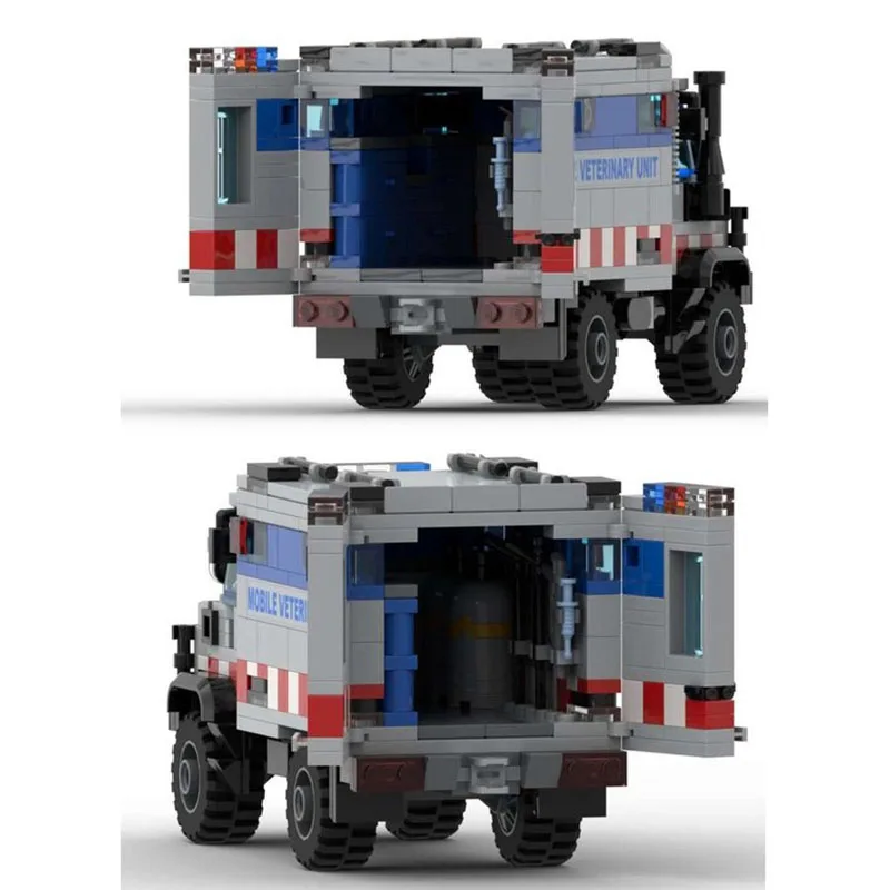 Neue MOC baustein auto modell Unimog lkw modulare baustein kinder spielzeug geschenk DIY montage set