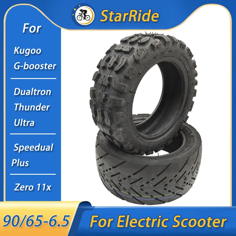 

For Upgrade Kugoo G-booster Dualtron Thunder Ultra Zero 11x Electric Scooter Modified Parts 11 Inch Tubeless Tire 90/65-6.5 Tire