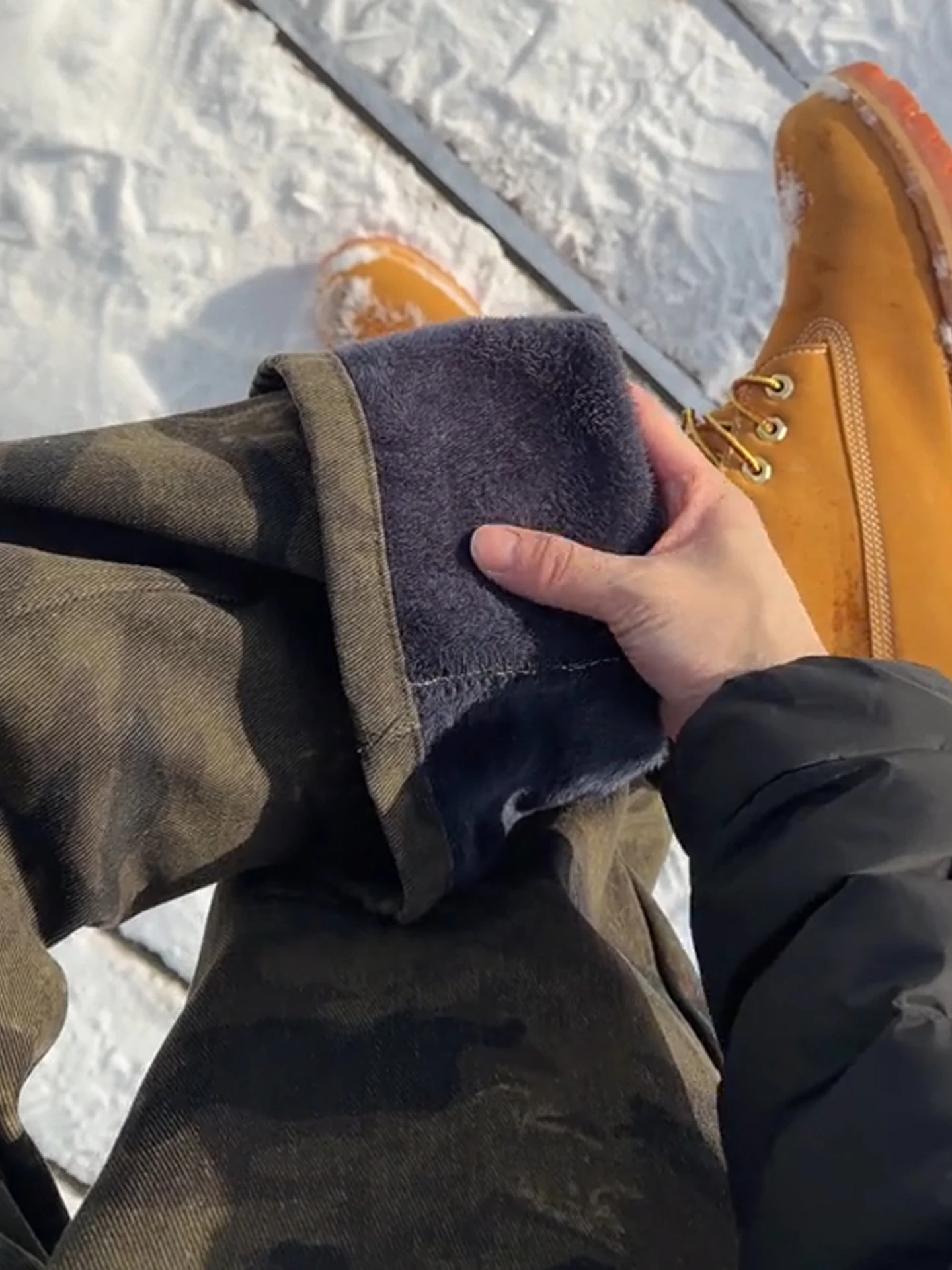 

Камуфляжные джинсы Thiened Fce, мужские осенне-зимние американские облегающие прямые брюки в стиле ретро, расклешенные длинные брюки для похудения