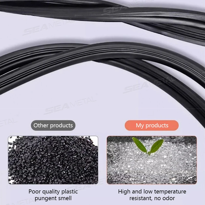 SEAMETAL 160CM Car Dashboard Seal Strip Upgrade Double Sided Car Sticker Rubber Seals Better Sound Insulation for Car Accessorie image 5