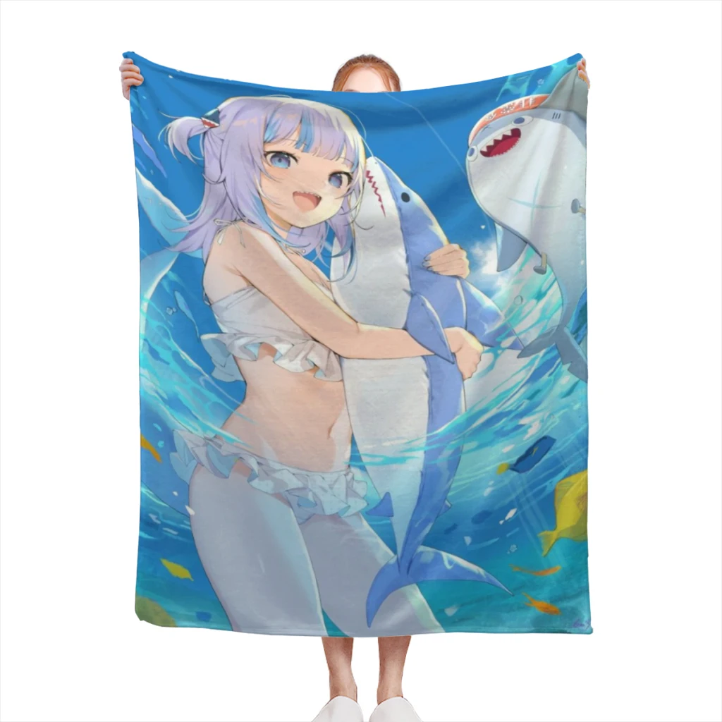 

Anime Hololive Kawaii Comfortable Flanne Blanket Fluffy Soft Bedroom Decor Sofa Blankets Comforter Home and Decoration