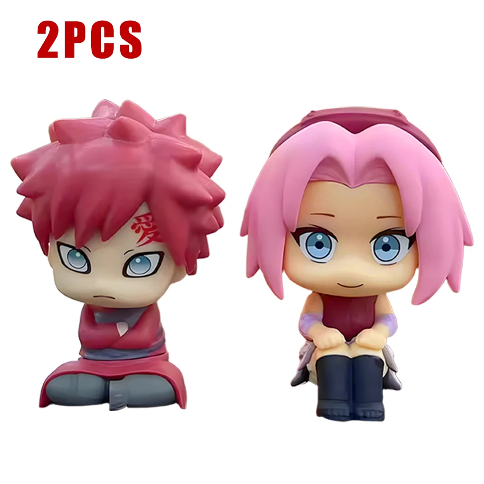 Anime Naruto Nette Sakura Haruno Gaara Sitzhaltung Cartoon Action FigureModell PVC Kinder Spielzeug Auto Dekoration Geschenk – Detail 6