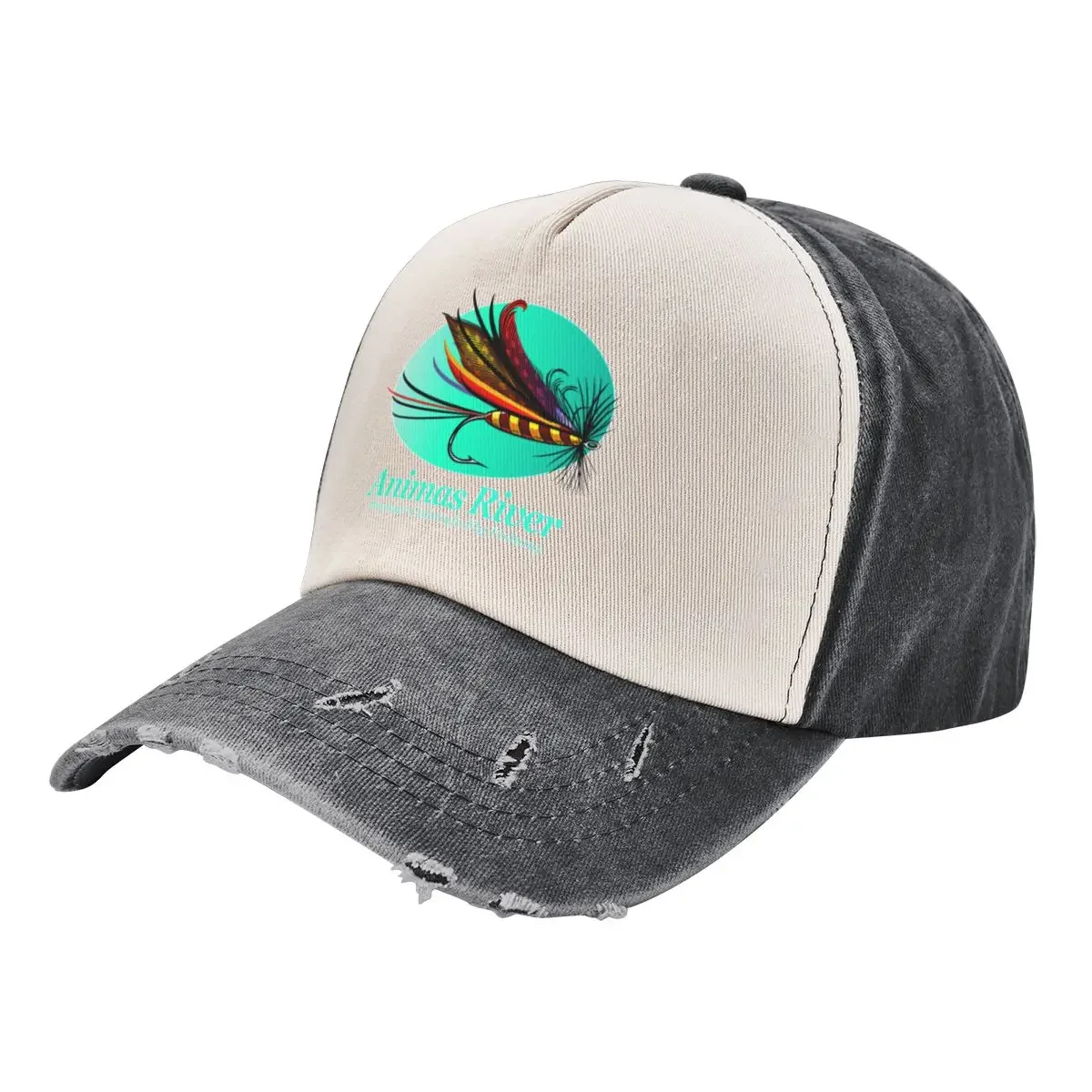 Animas River Fly Fishing (FSH) Baseball Cap Horse Hat Golf Hat Man Visor Golf Wear Mens Hats Women's