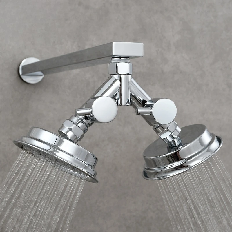 

Copper shower water separator, one in and two out diverter, faucet with switch water separator valve 4 points switching tee