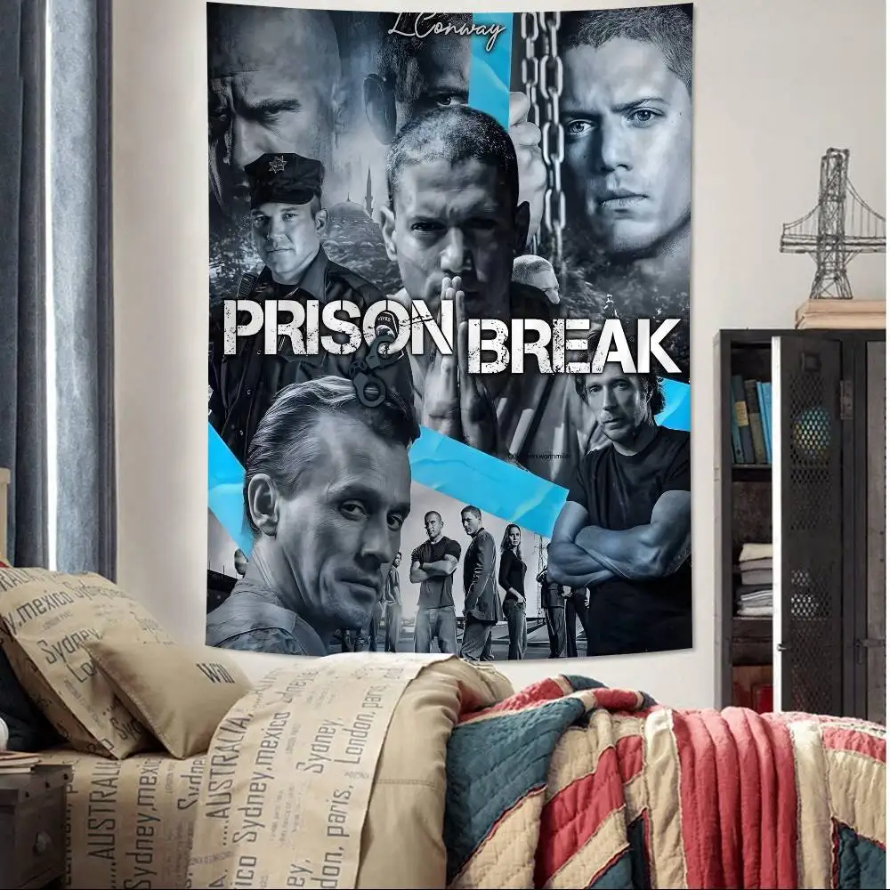 Prison Break Classic TV Serie Chart Tapestry Art Science Fiction Room Home Decor Cheap Hippie Wall Hanging
