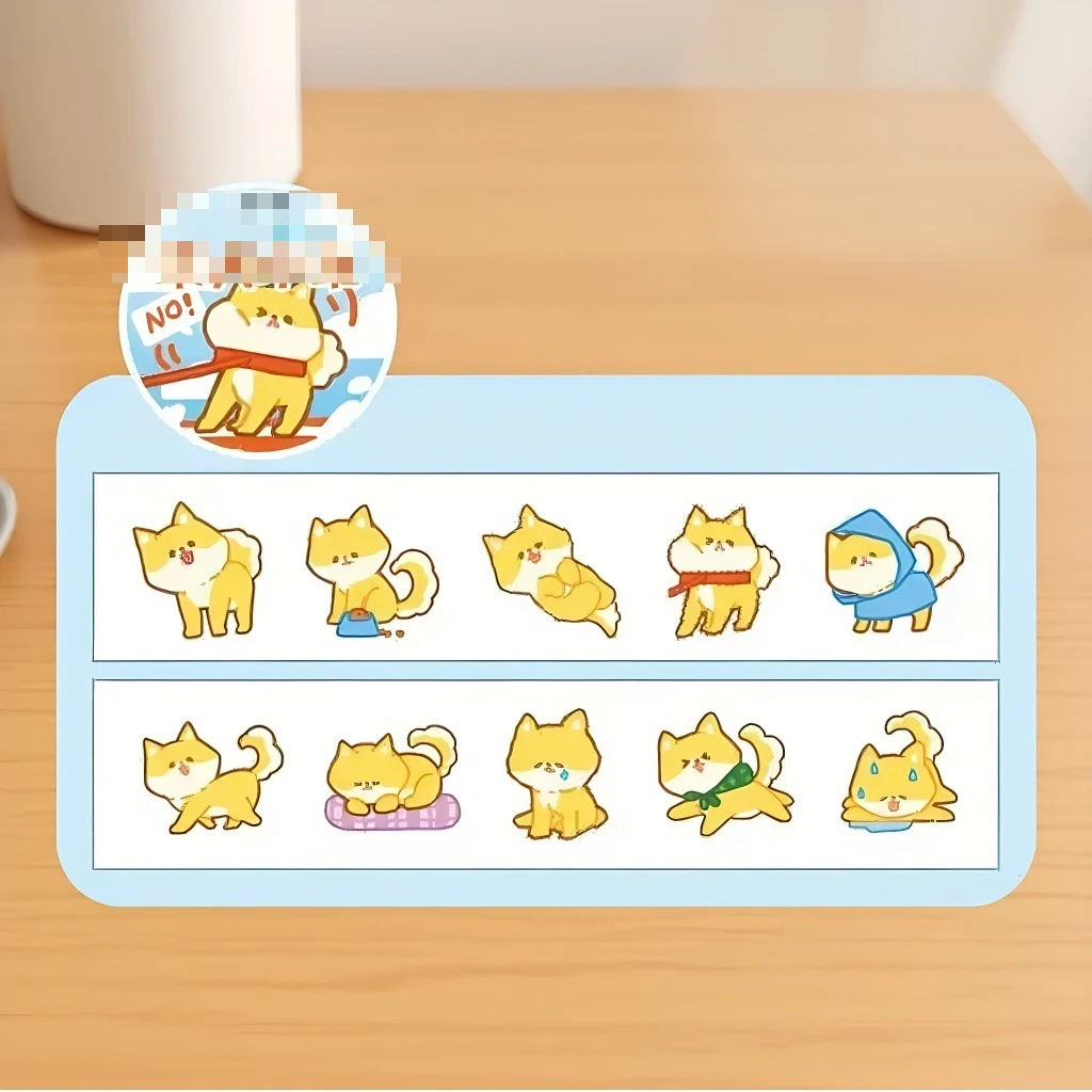 

Набор креативных наклеек для ведения журналов, очаровательные ленты васи с животным дизайном и наклейки для планировщиков DIY и украшения