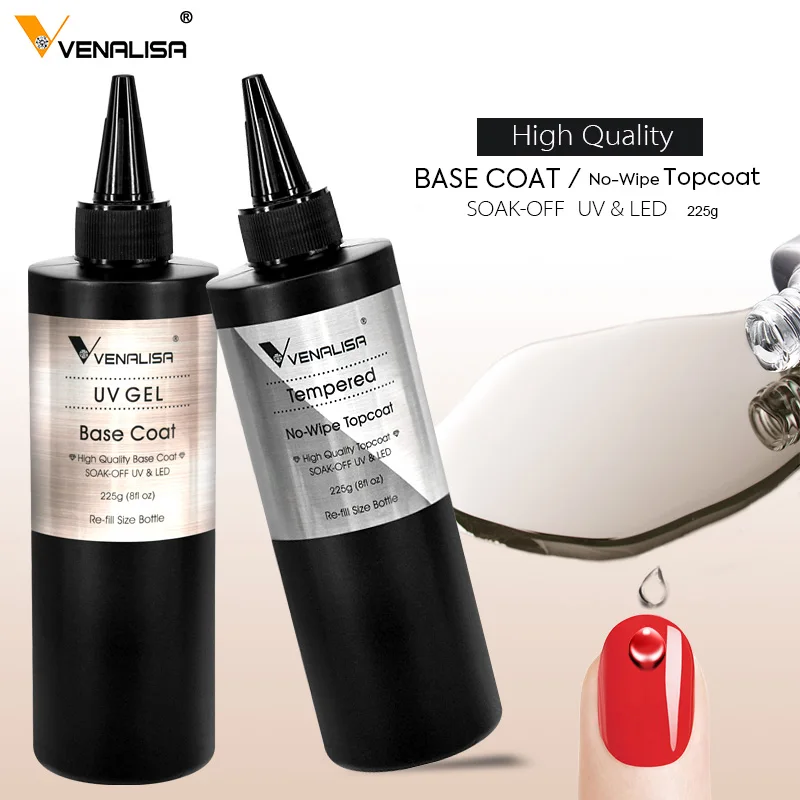 30/60 ml Venalisa Ultra Glossy Diamond Long Wear Top Coat TPO Free Soak Off UV LED Gel Refillation Anti-Gelb No-Sticky Top Coat – Detail 8
