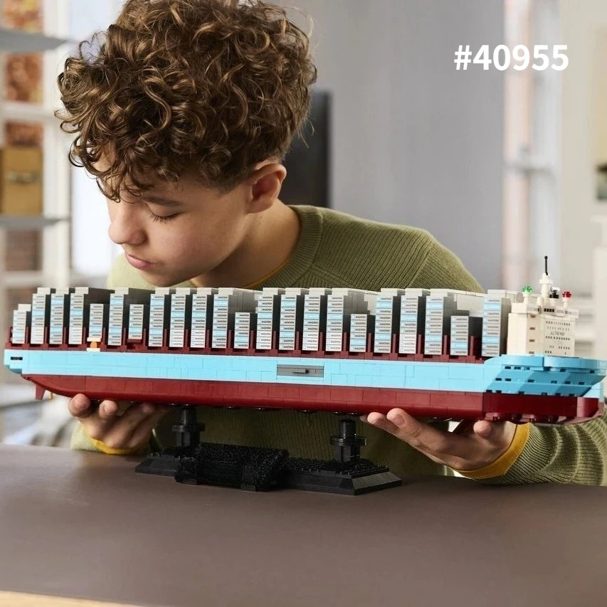 

2026 New Boat Model Building Block Set Compatible With Legoed Particles Suitable For Christmas Gifts 40955