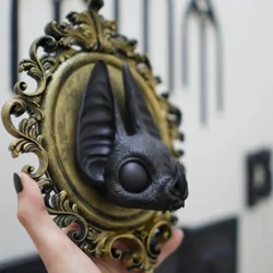 2025 New Halloween Gothic Style Decorative Simulation Bat Pendant Hot Baroque Style Pendant