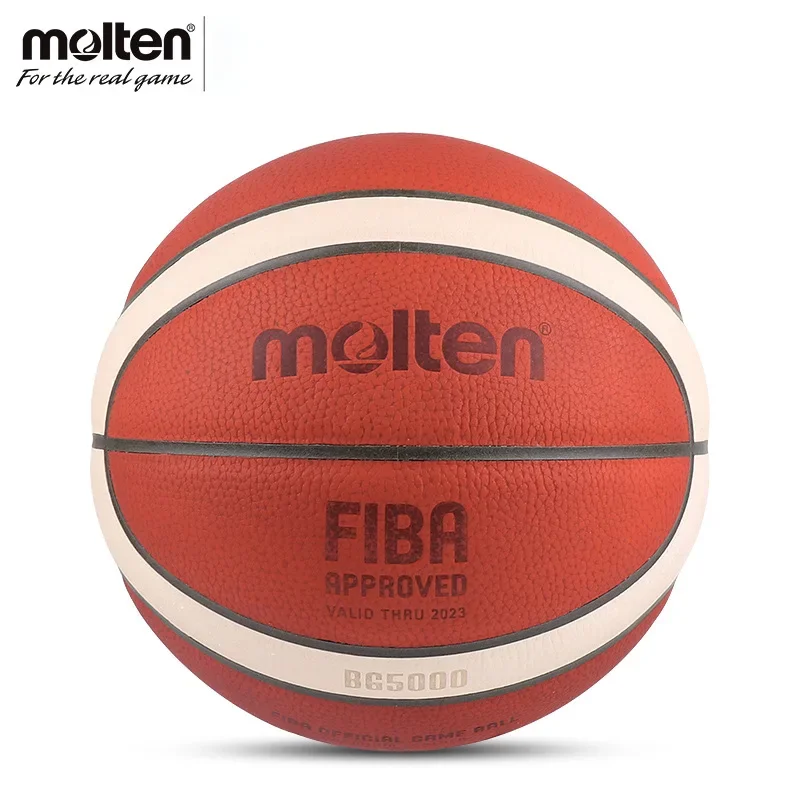 Fuso BG5000 ufficiale in pelle di vacchetta fusa professionale in pelle di pallacanestro basket Indoor Competition 7 cof skin Basketball