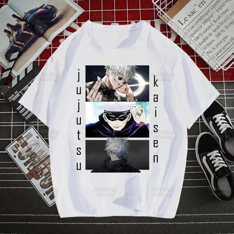 

Summer Japanese Jujutsu Kaisen Gojo Satoru manga Harajuku men's short-sleeved casual jacket