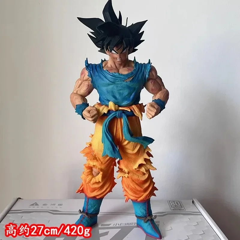 Dragon Ball Anime 27cm Son Goku personaje de pelo negro Goku Super Saiyan 1 figuras de acción estatua modelo de Pvc juguetes de colección Custon