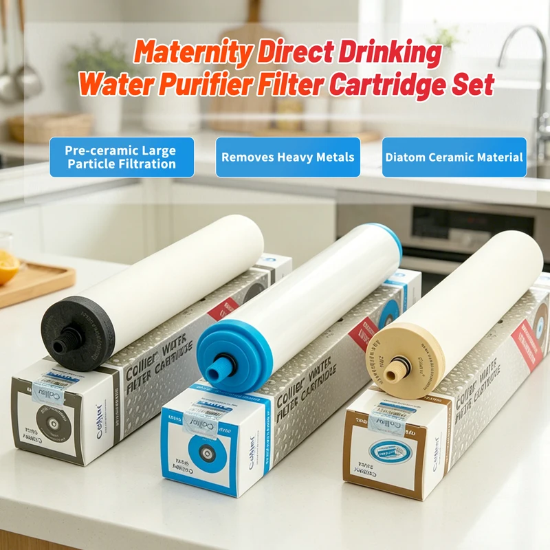 

3Pcs Collier Ceramic KDF 2504 Water Filter Cartridges Washable Filters Compatible with HT-3 Purifier