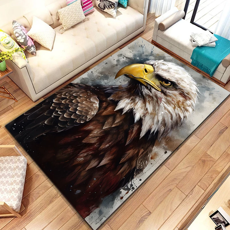 15 size eagle Printed Carpet Living Room Bedroom Beautiful Carpet Non -slip Door Mat Photography Props room decoration maison