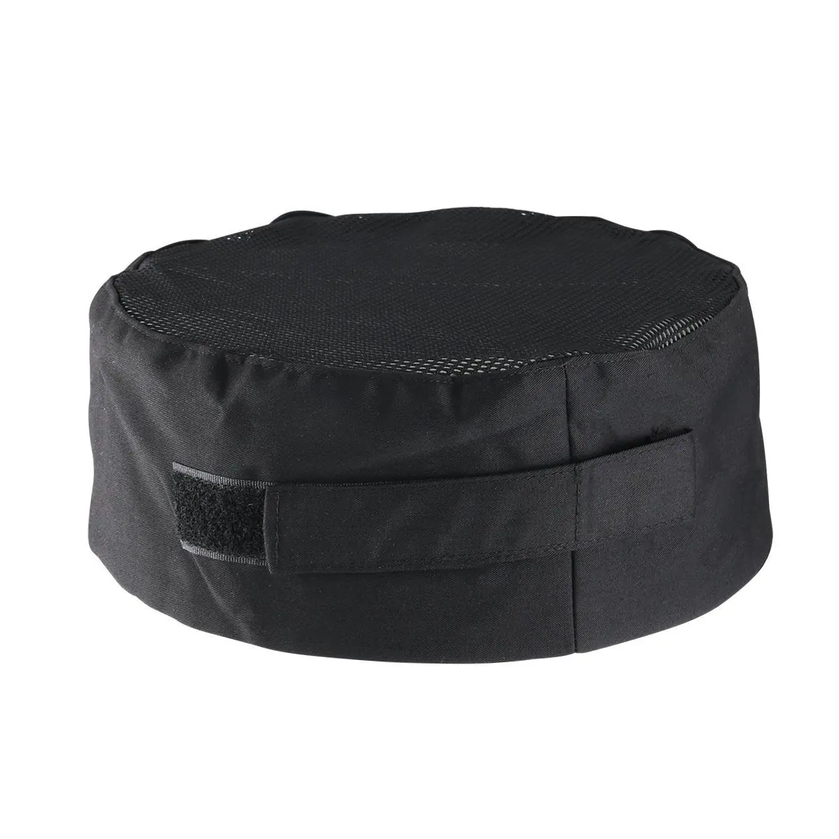 Cappello da chef nero in rete traspirante, taglia unica, cinturino regolabile, cucina professionale, catering, berretto con teschio per cucina, panettiere, cuochi