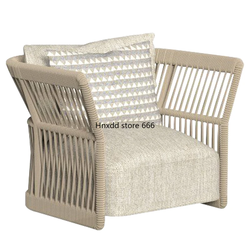 Outdoor rattan villa balcony open-air waterproof yard garden leisure sofa combination